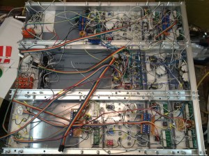 One big mess in wires. Mostly for the backlighting. 