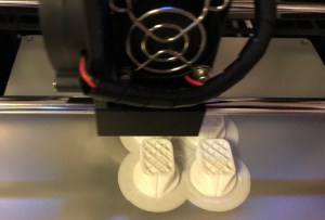 Buttons being printed