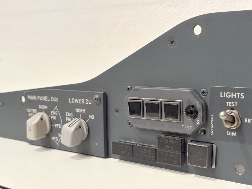 Apart from the knobs - everything is from a real aircraft. 